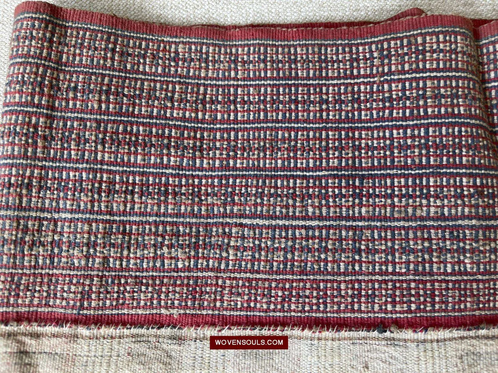 1486 Museum Quality Old Chinese Ethnic Minority Woven Skirt