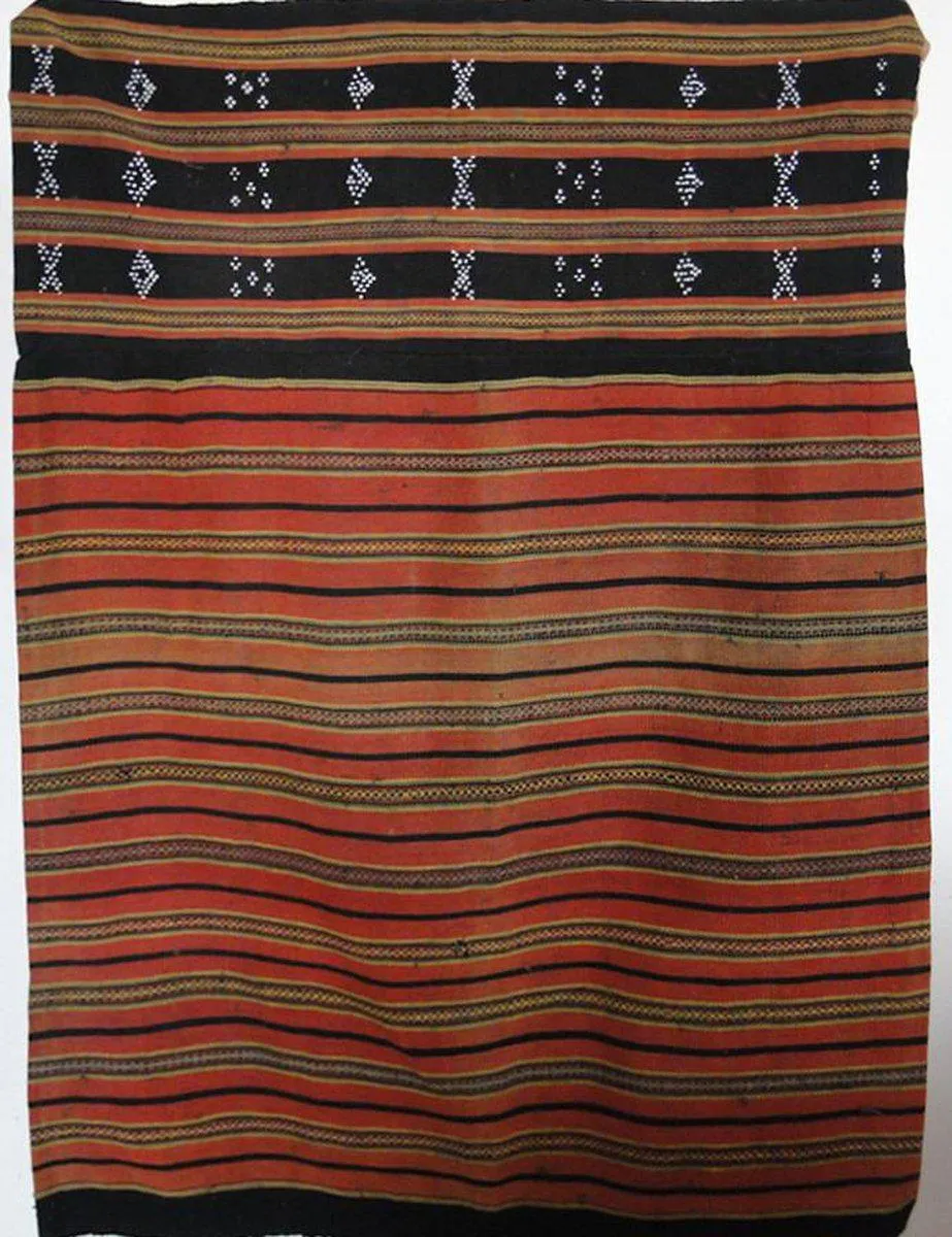 166 SOLD Antique Sapa Hilltribe Skirt Vietnam Beaded Weaving