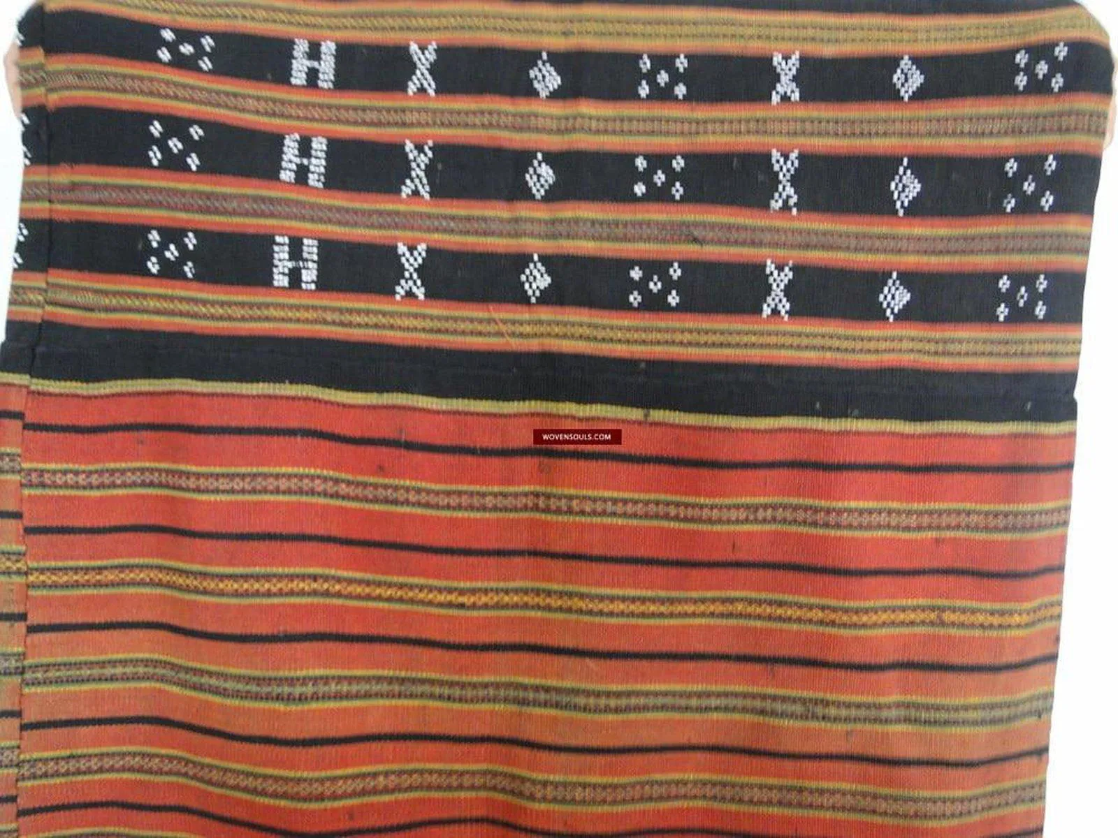 166 SOLD Antique Sapa Hilltribe Skirt Vietnam Beaded Weaving