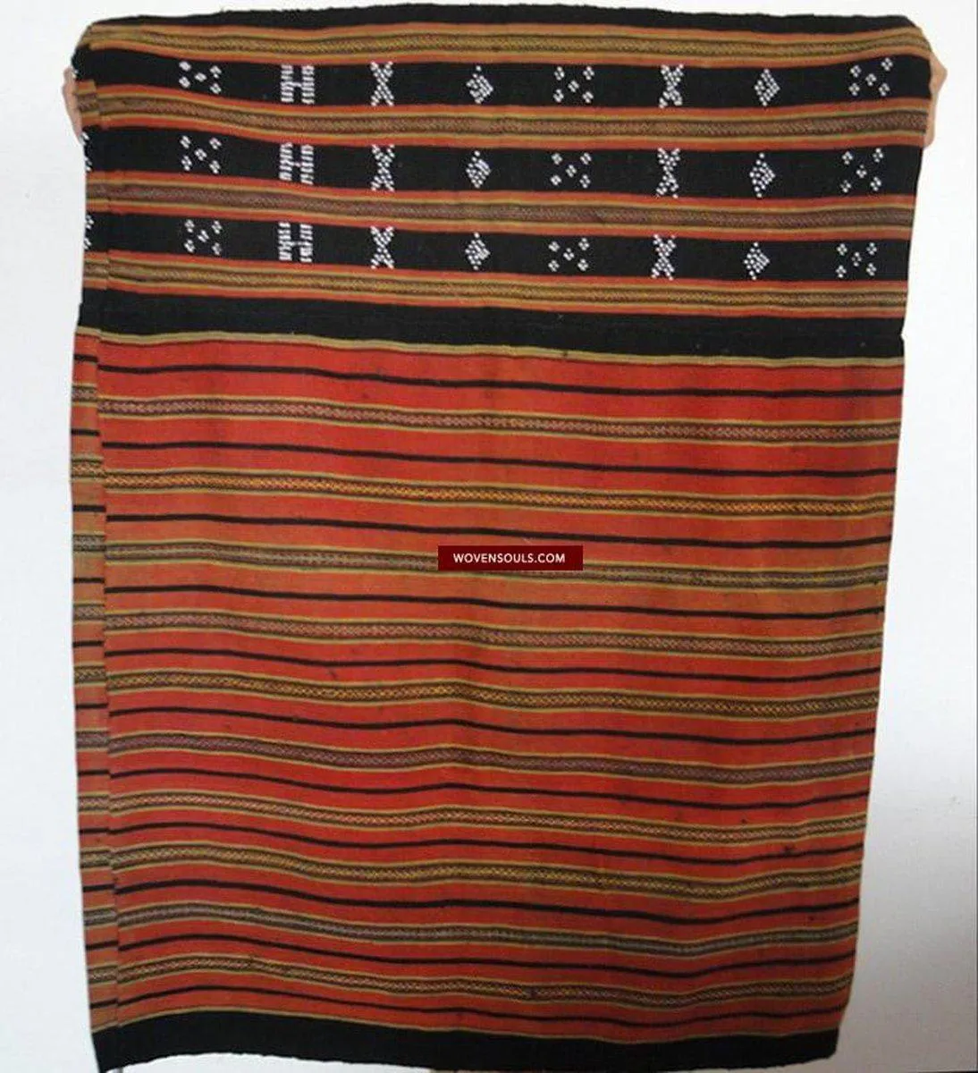 166 SOLD Antique Sapa Hilltribe Skirt Vietnam Beaded Weaving