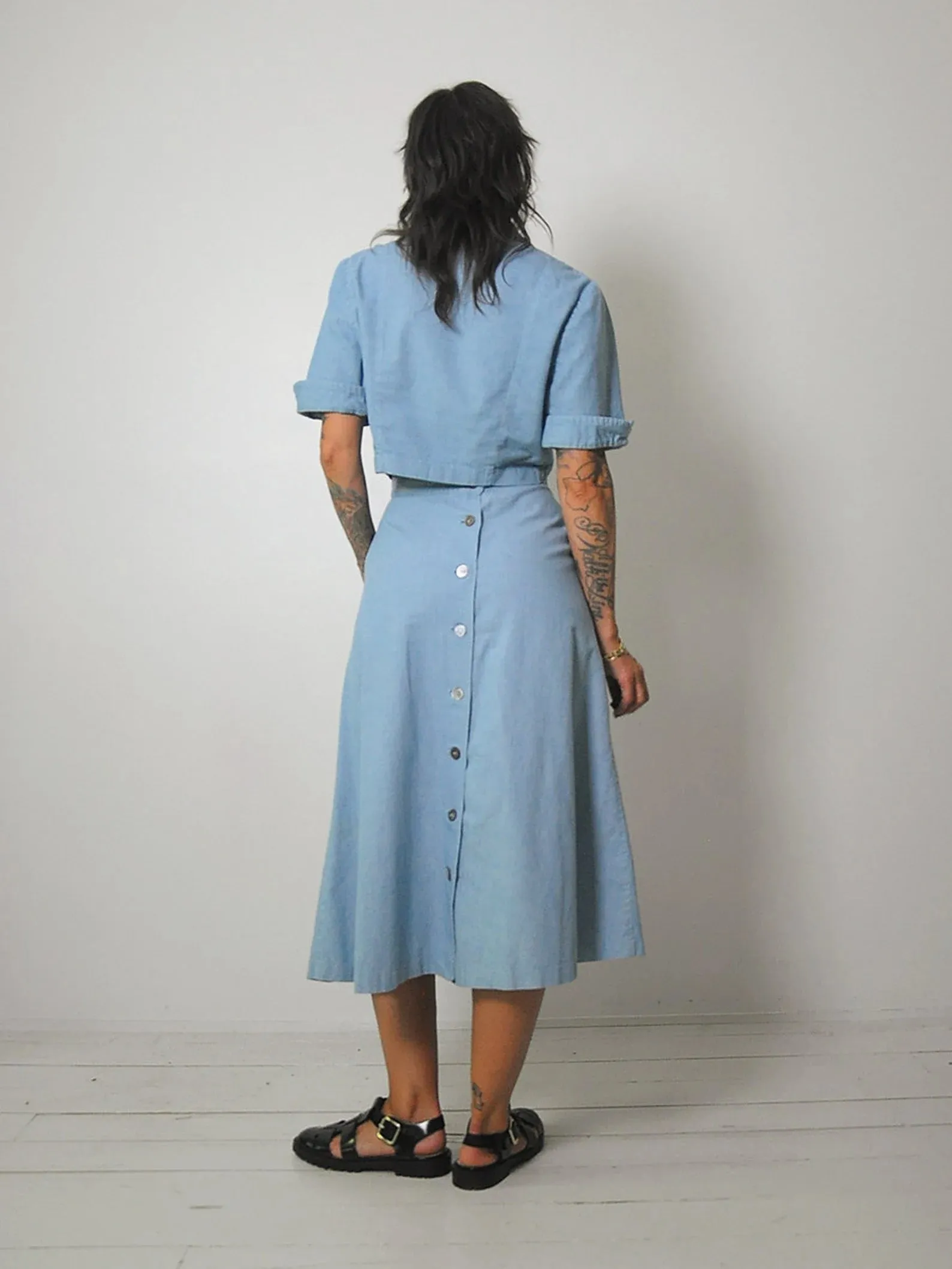 1940's/50's Koret of CA Denim Skirt Set