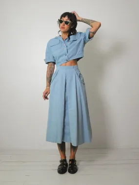 1940's/50's Koret of CA Denim Skirt Set