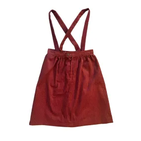 1970s Dark Red Corduroy Skirt / 5-6Y