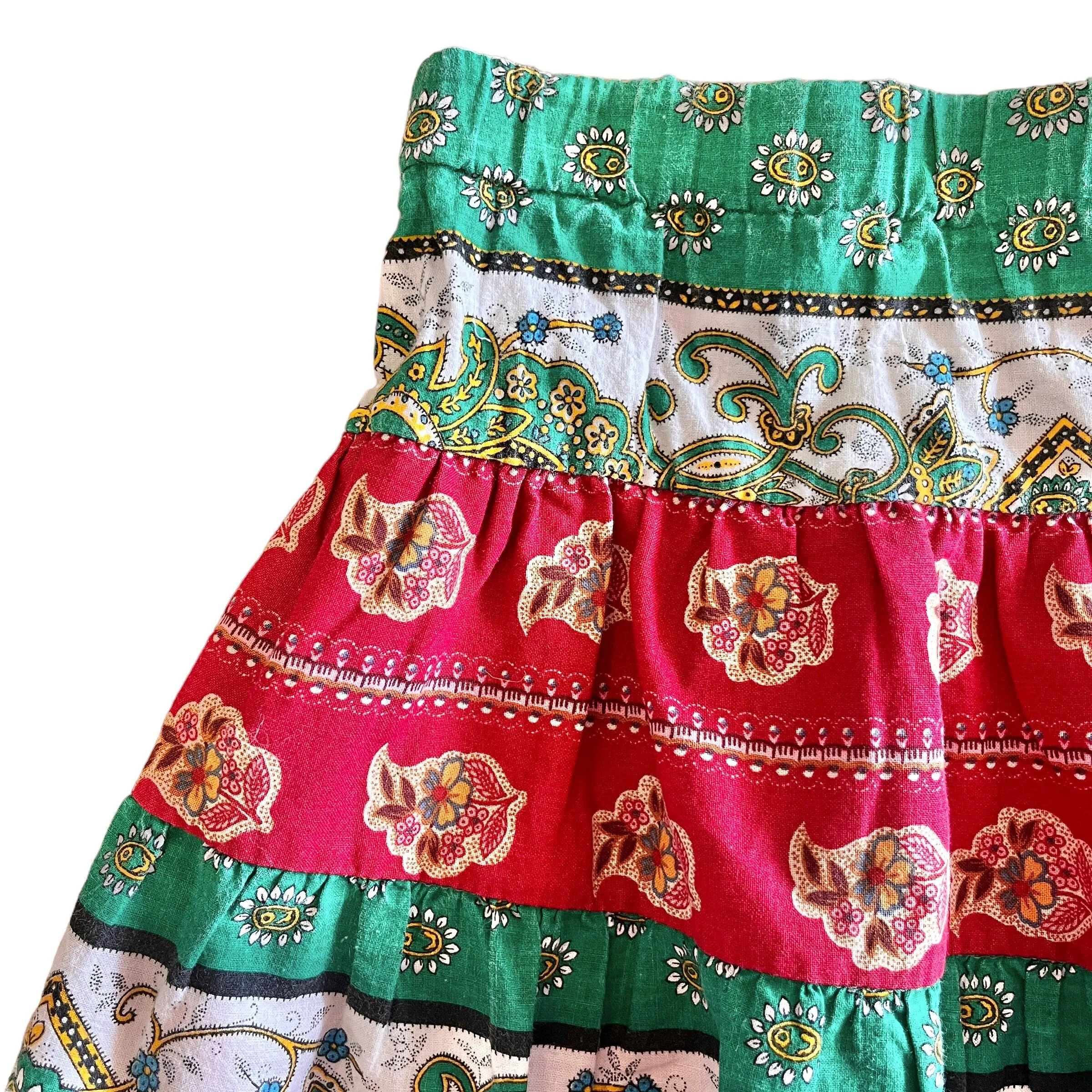 1980's Printed  Skirt / 4-5Y