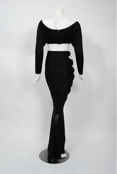 1987 Cher Witches of Eastwick Movie Worn Alaia Fishtail Skirt & Crop Top