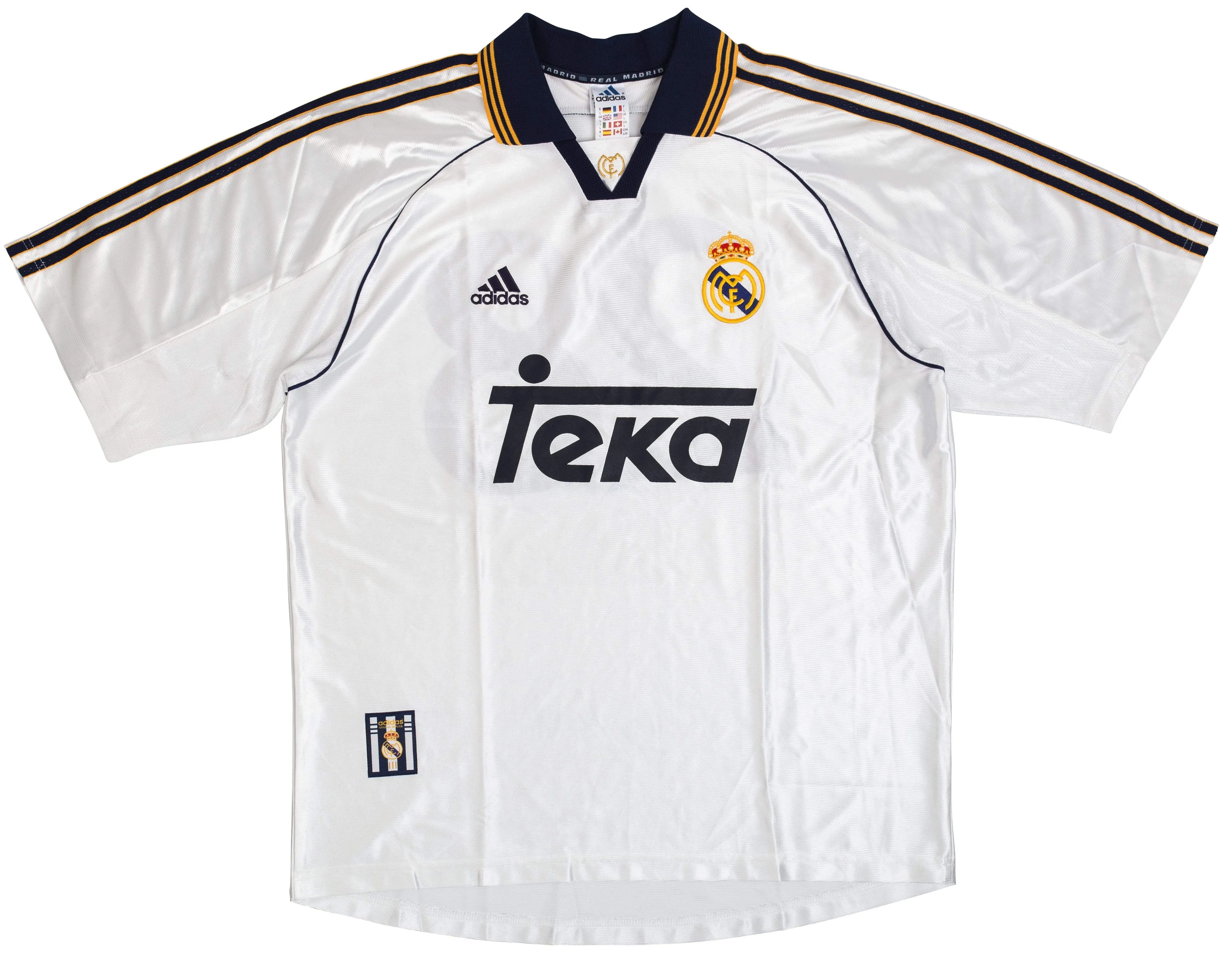 1998-00 Real Madrid home shirt XL