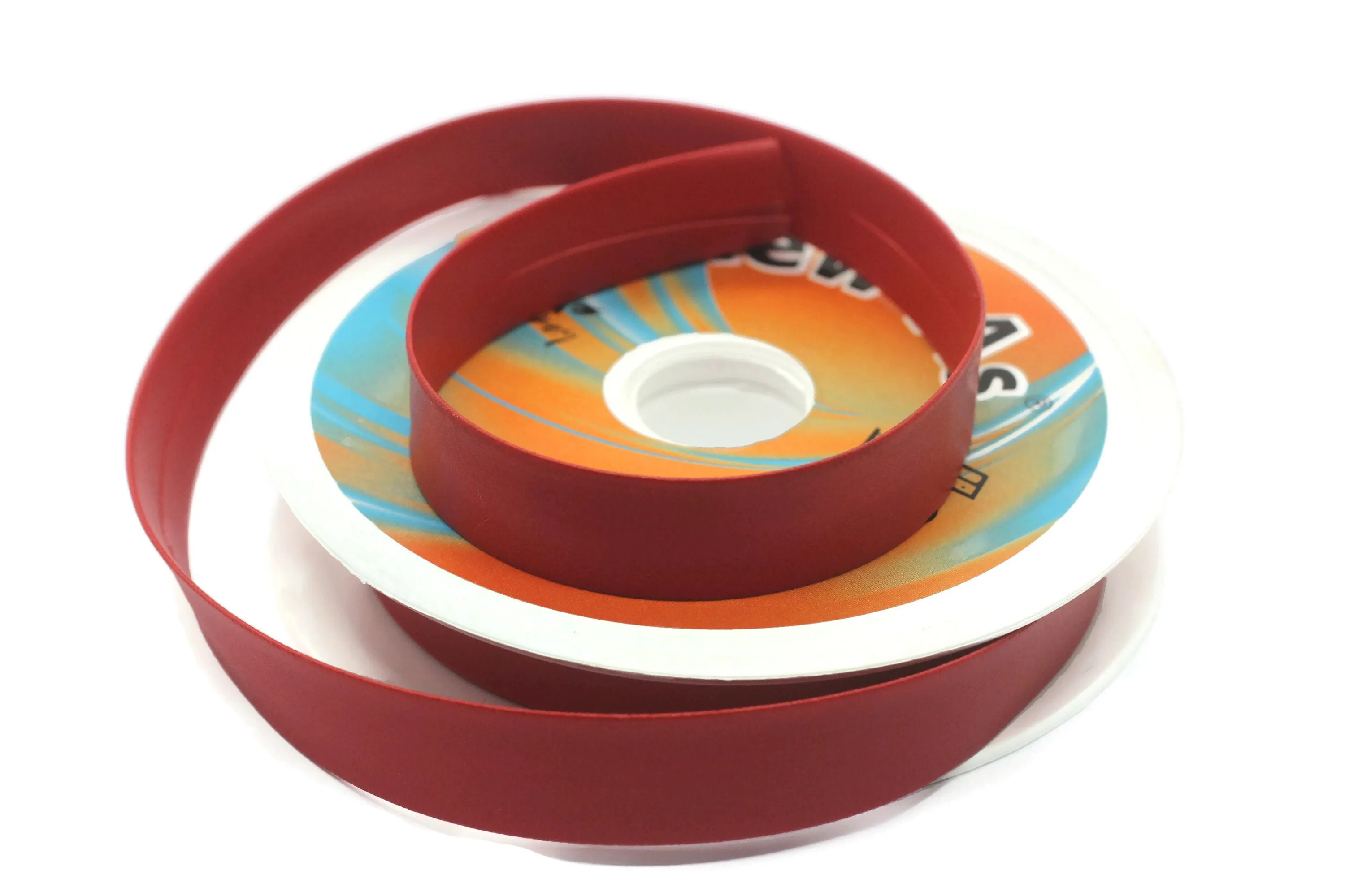 20 mm Red Leather Sewing Tape, Leather Bias tape,  Sewing binding, trim (0.78 inches), Leather Sewing Trim, Sewing bias