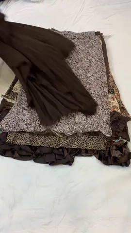 2000s Inspired Brown Poly Skirt - Timeless Y2K Look (GRV-11-204)