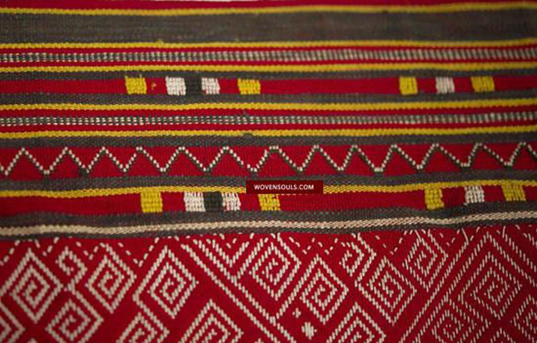 208 Vintage Woven Pilih Bidang Skirt from Borneo