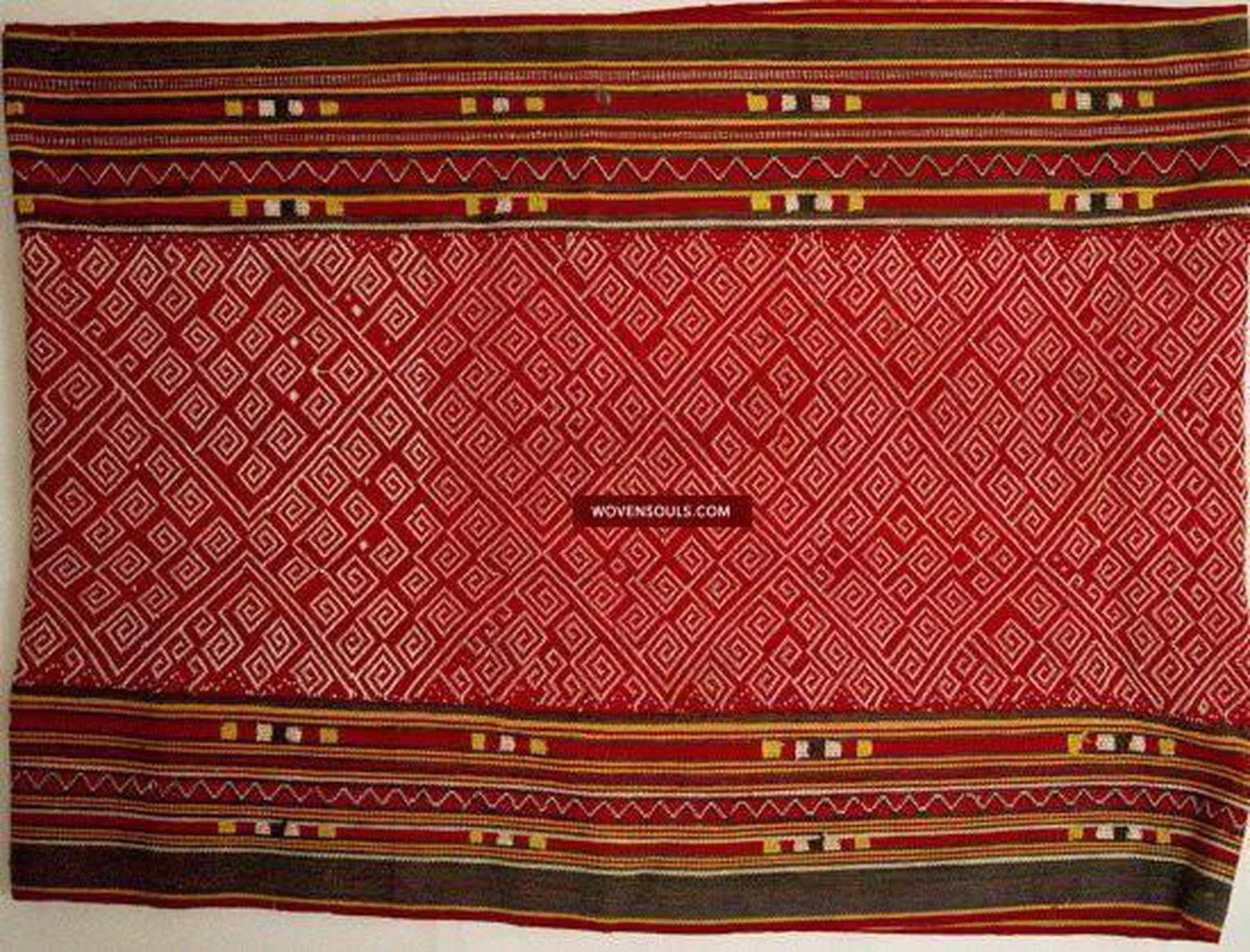 208 Vintage Woven Pilih Bidang Skirt from Borneo