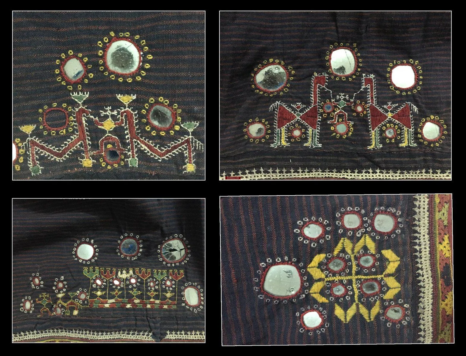 847 Old Bishnoi Woven Skirt with Amazing Embroidered Motifs