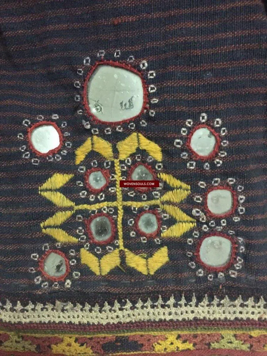 847 Old Bishnoi Woven Skirt with Amazing Embroidered Motifs