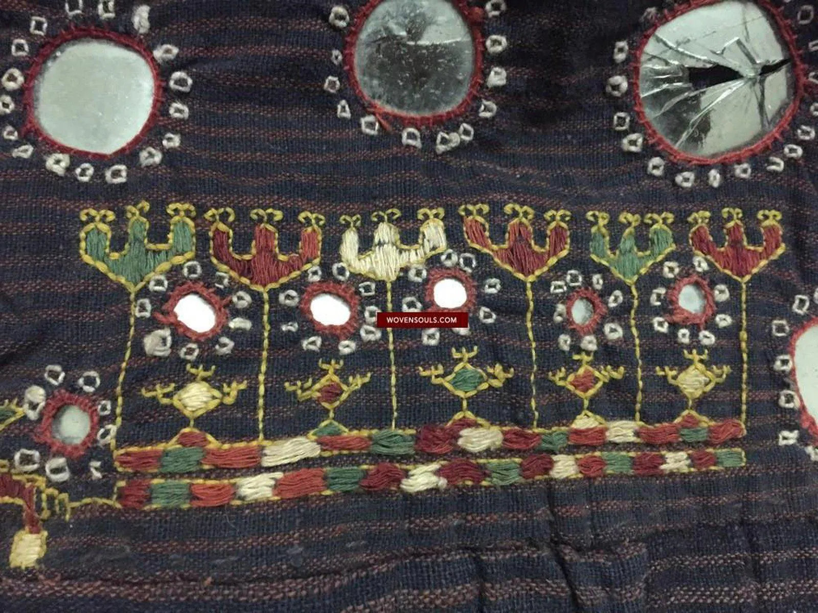 847 Old Bishnoi Woven Skirt with Amazing Embroidered Motifs