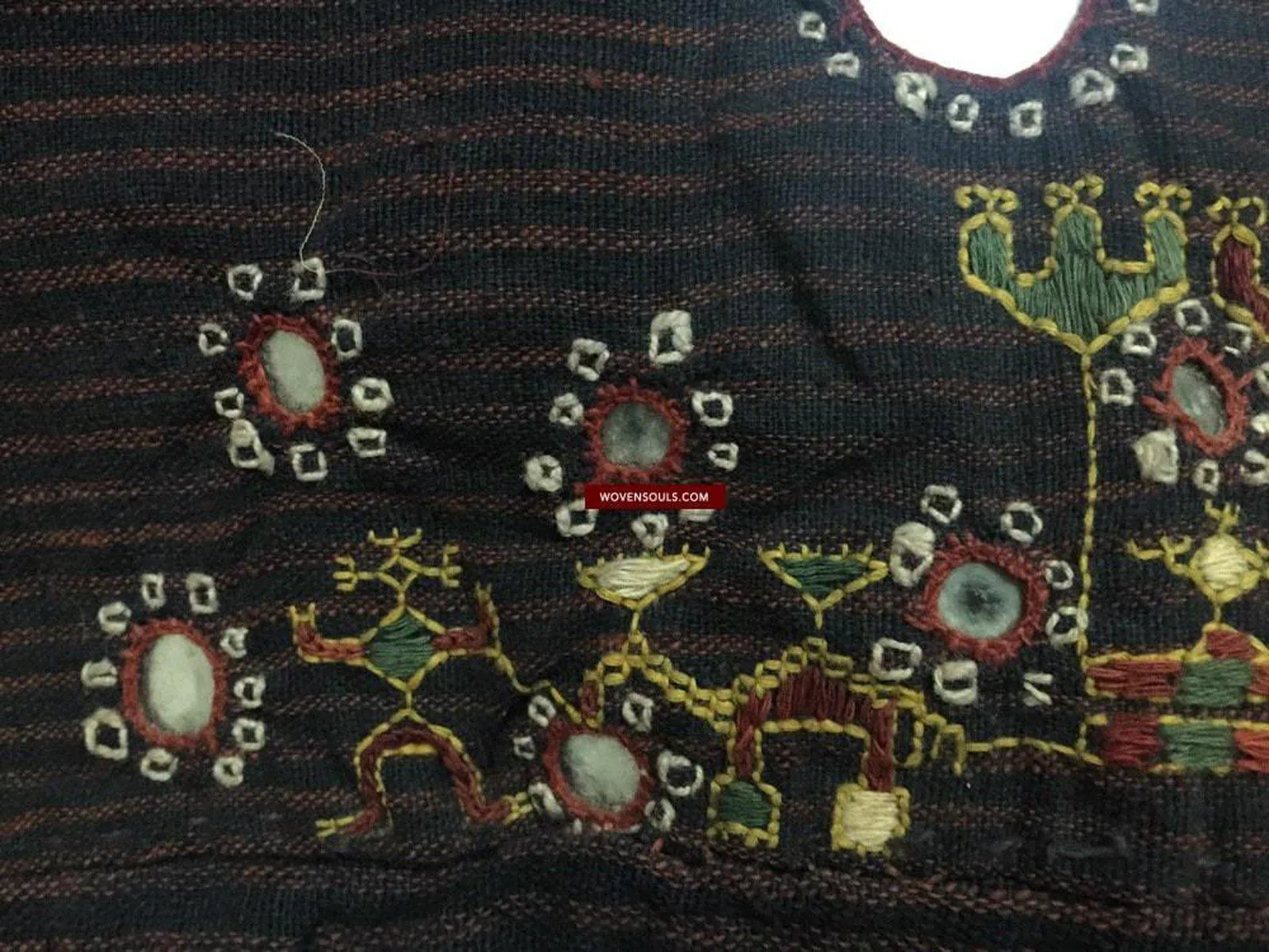 847 Old Bishnoi Woven Skirt with Amazing Embroidered Motifs