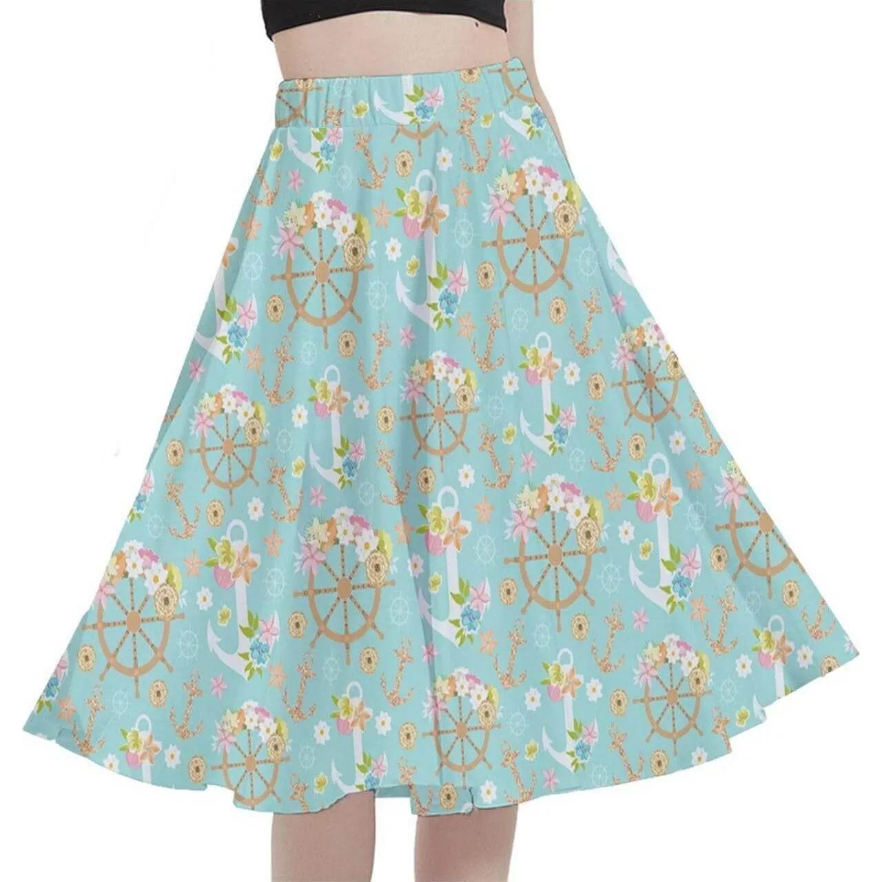 Anchors Aweigh Full Circle Skirt