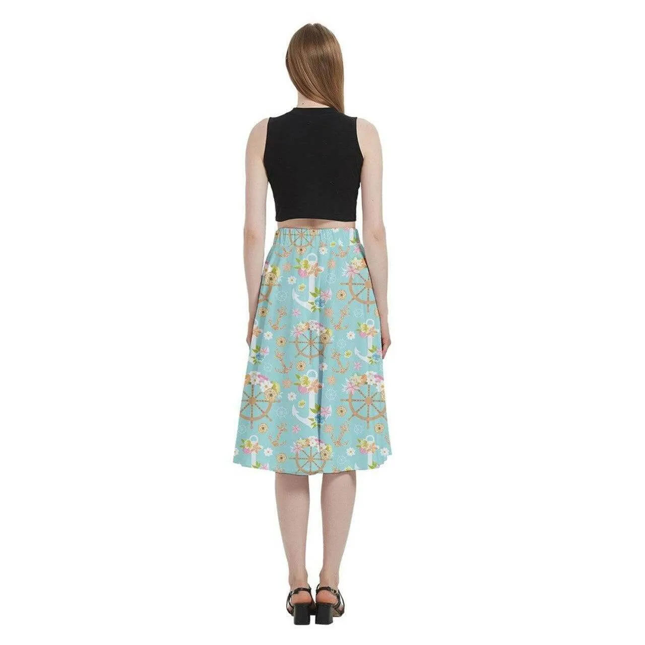 Anchors Aweigh Full Circle Skirt