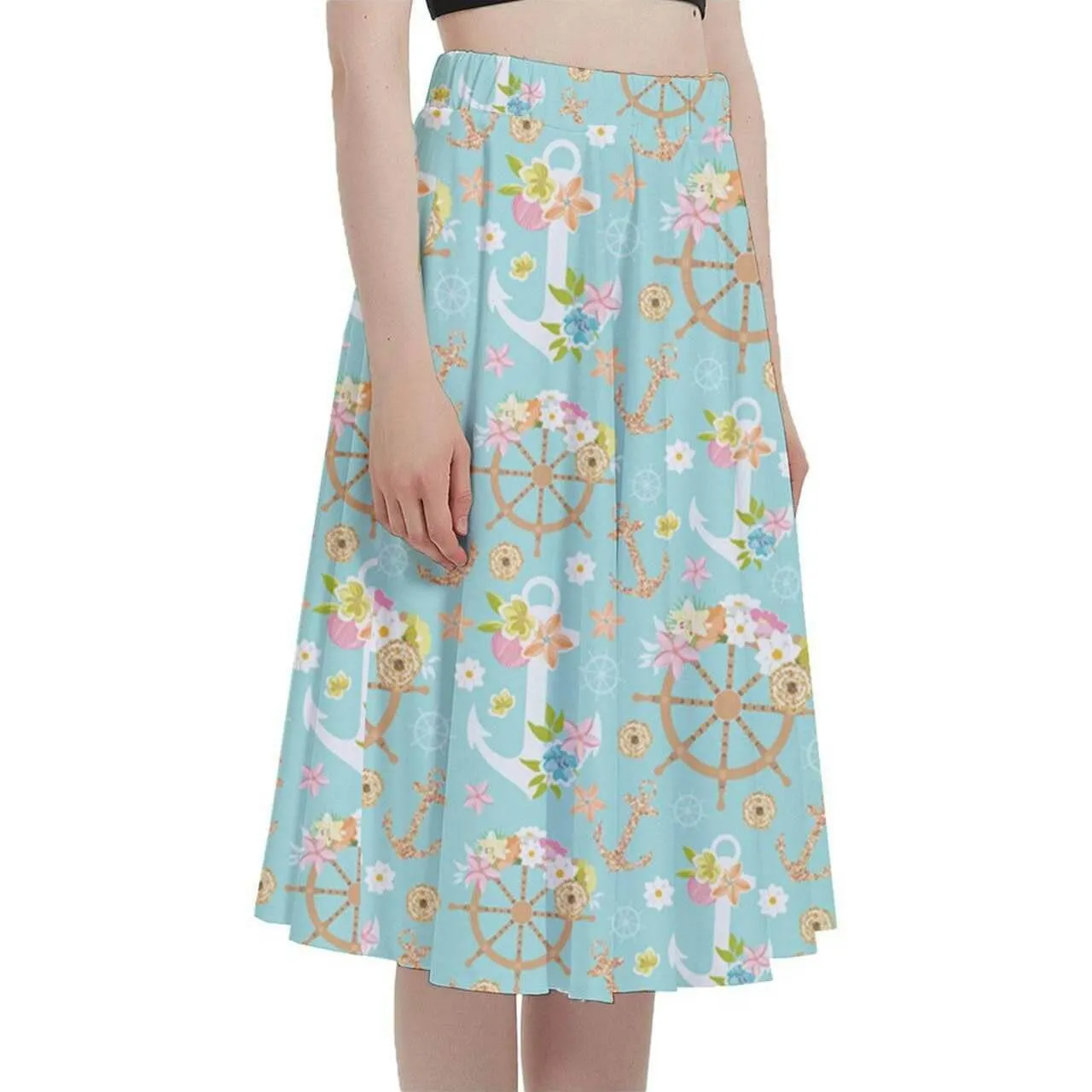 Anchors Aweigh Full Circle Skirt