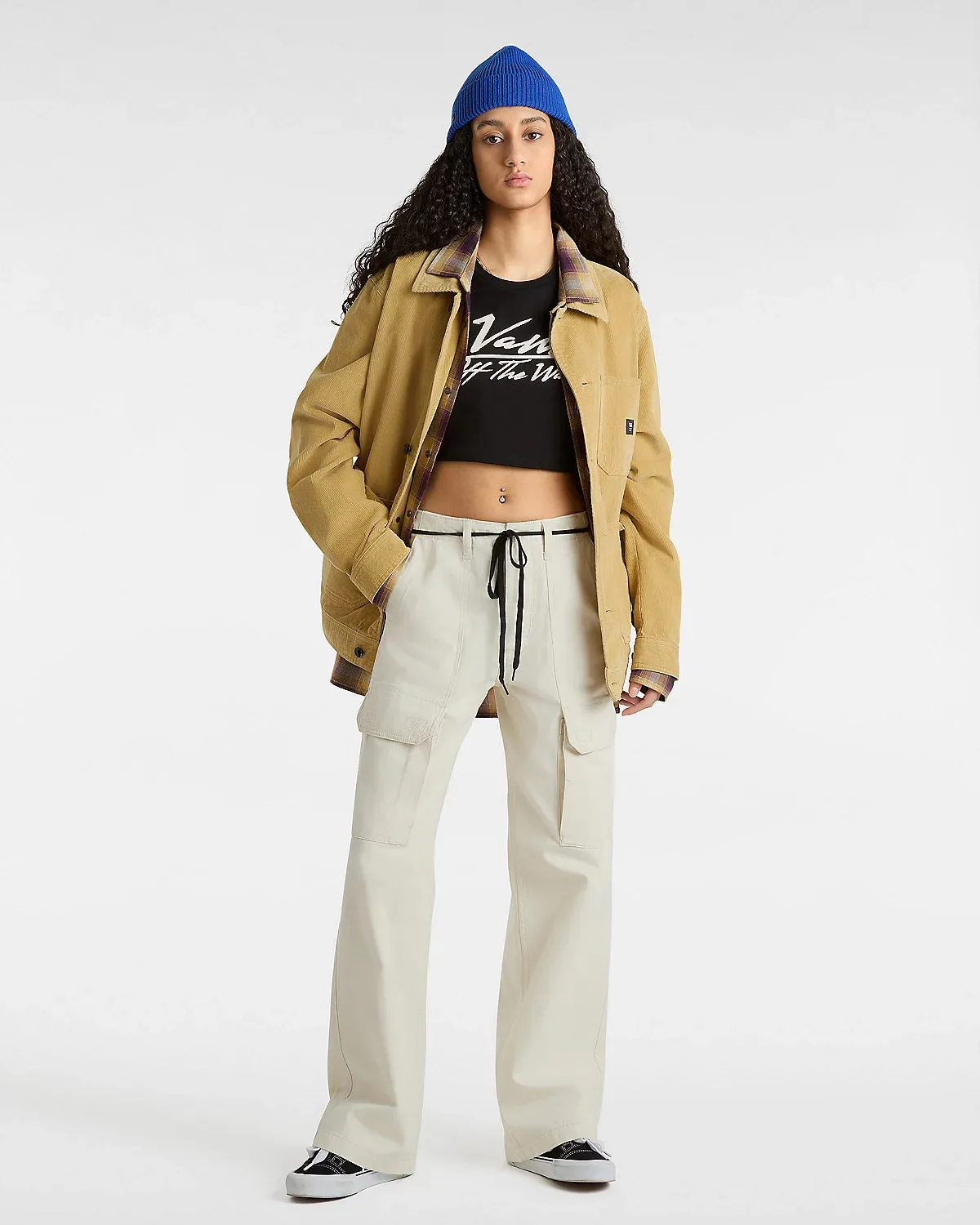 Arroyo Wide Cargo Trousers in Turtledove