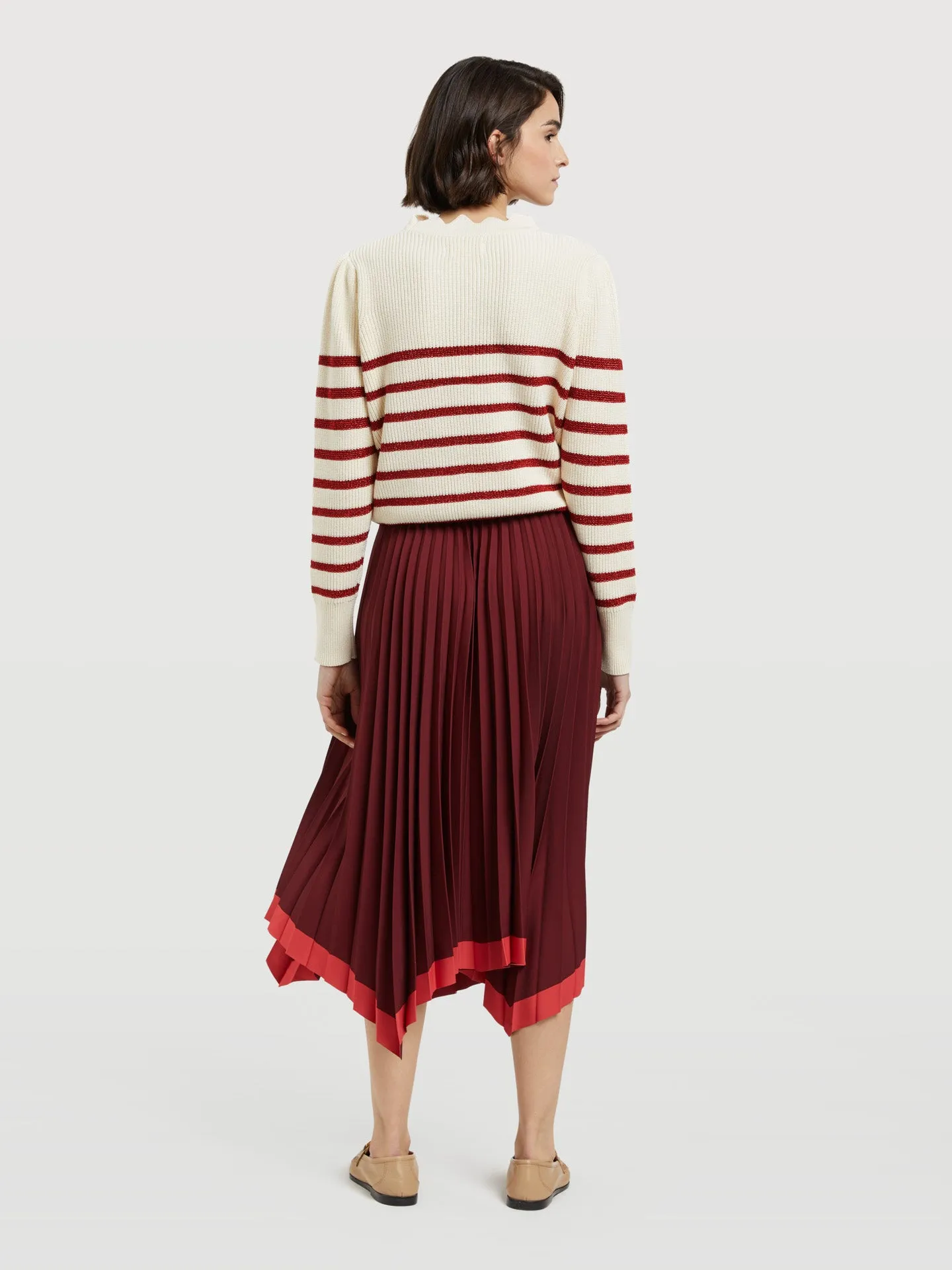 Asymmetric Midi Skirt