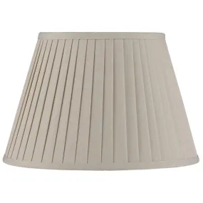 Aviero Taupe Poly Cotton Knife Pleat Shade