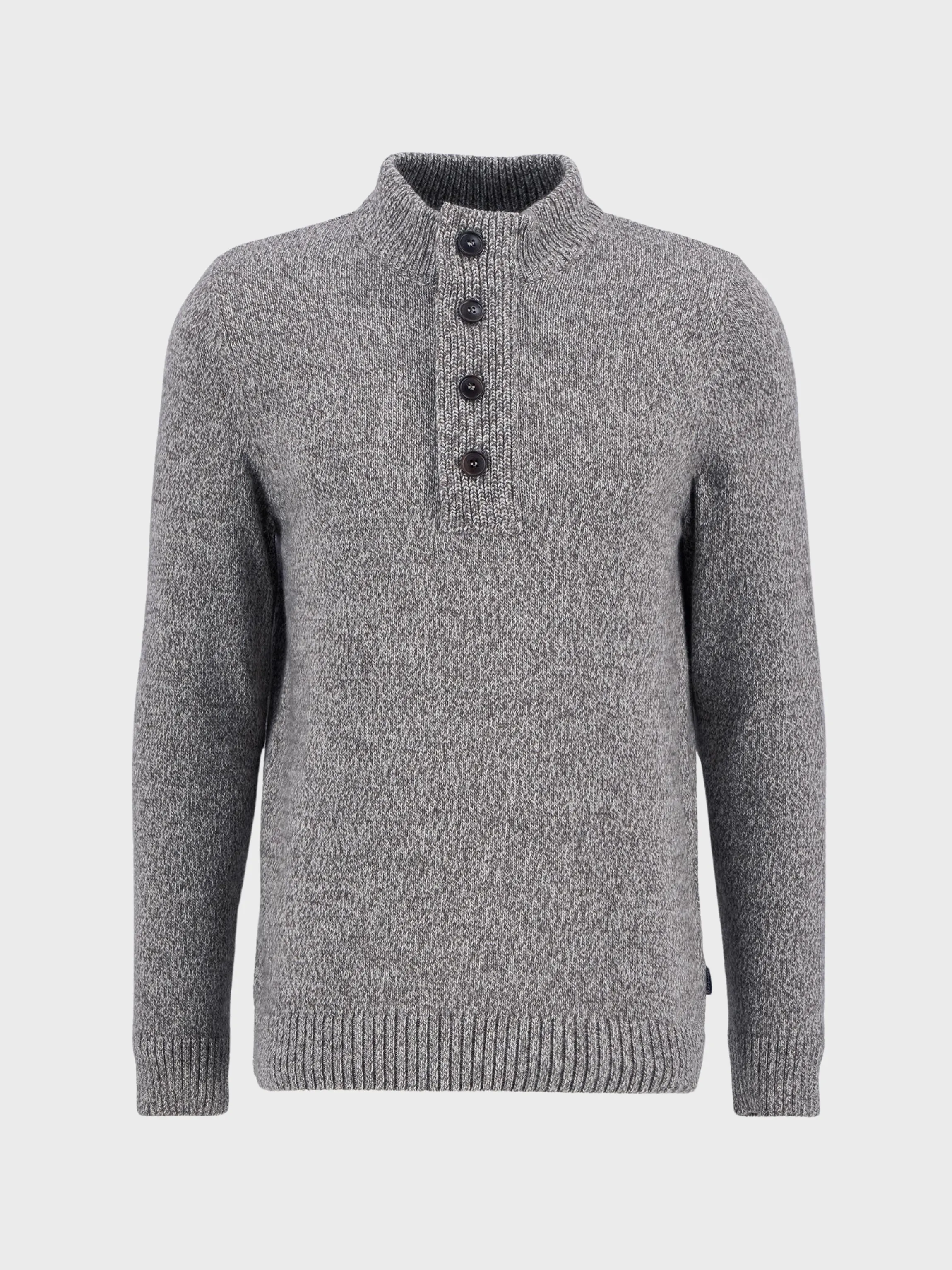 Barbour Sweater Sid Half Zip Jumper Stone