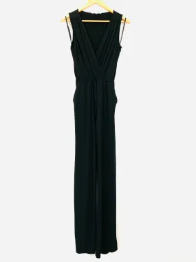 BCBGeneration Black Polyester Jumpsuit with Open Back- Size XS