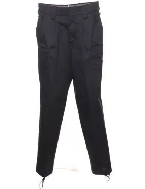 Black Cargo Style Trousers - W30 L30