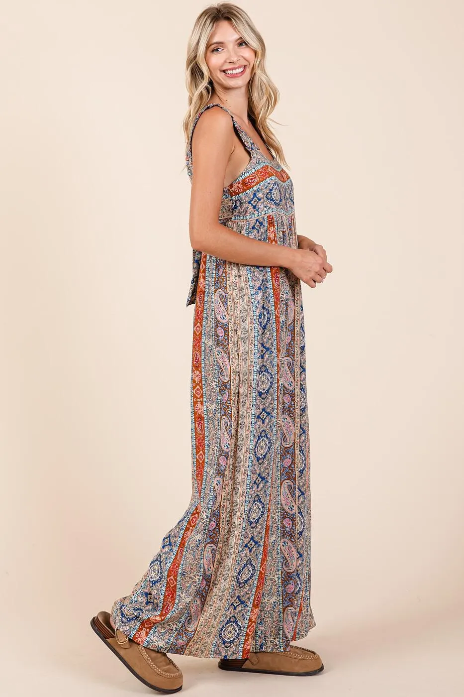 Boho Wide-Leg Jumpsuit