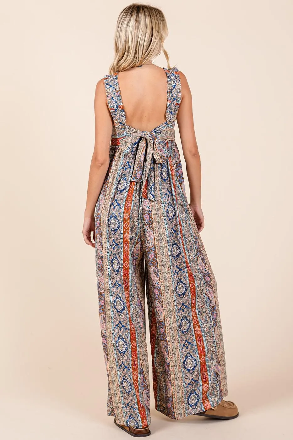 Boho Wide-Leg Jumpsuit