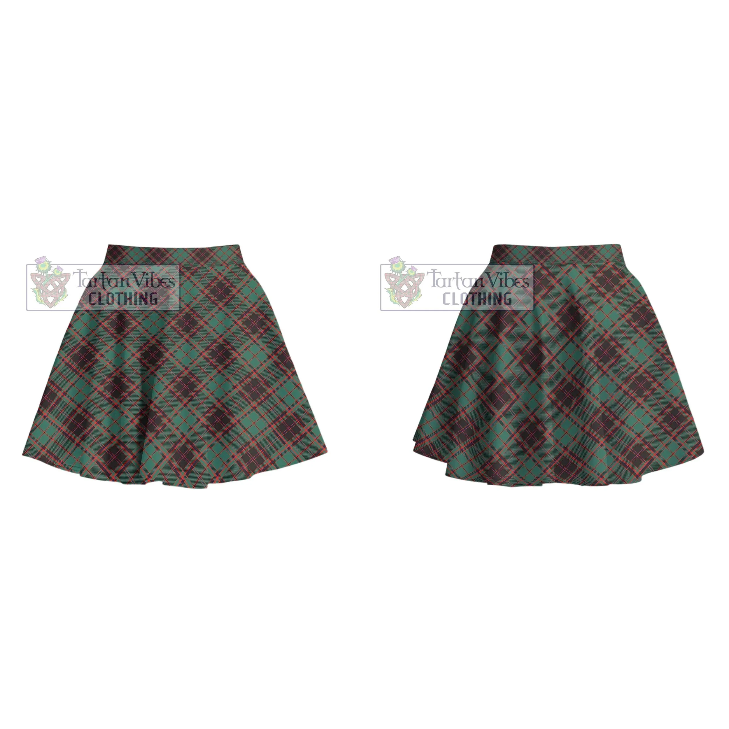 Buchan Ancient Tartan Women's Plated Mini Skirt