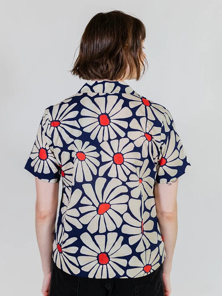 Camp Shirt - Navy Floral