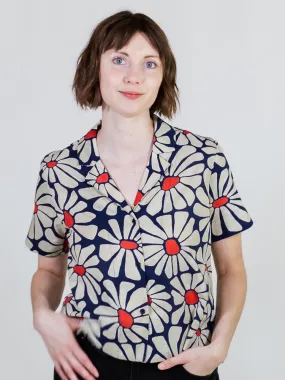 Camp Shirt - Navy Floral