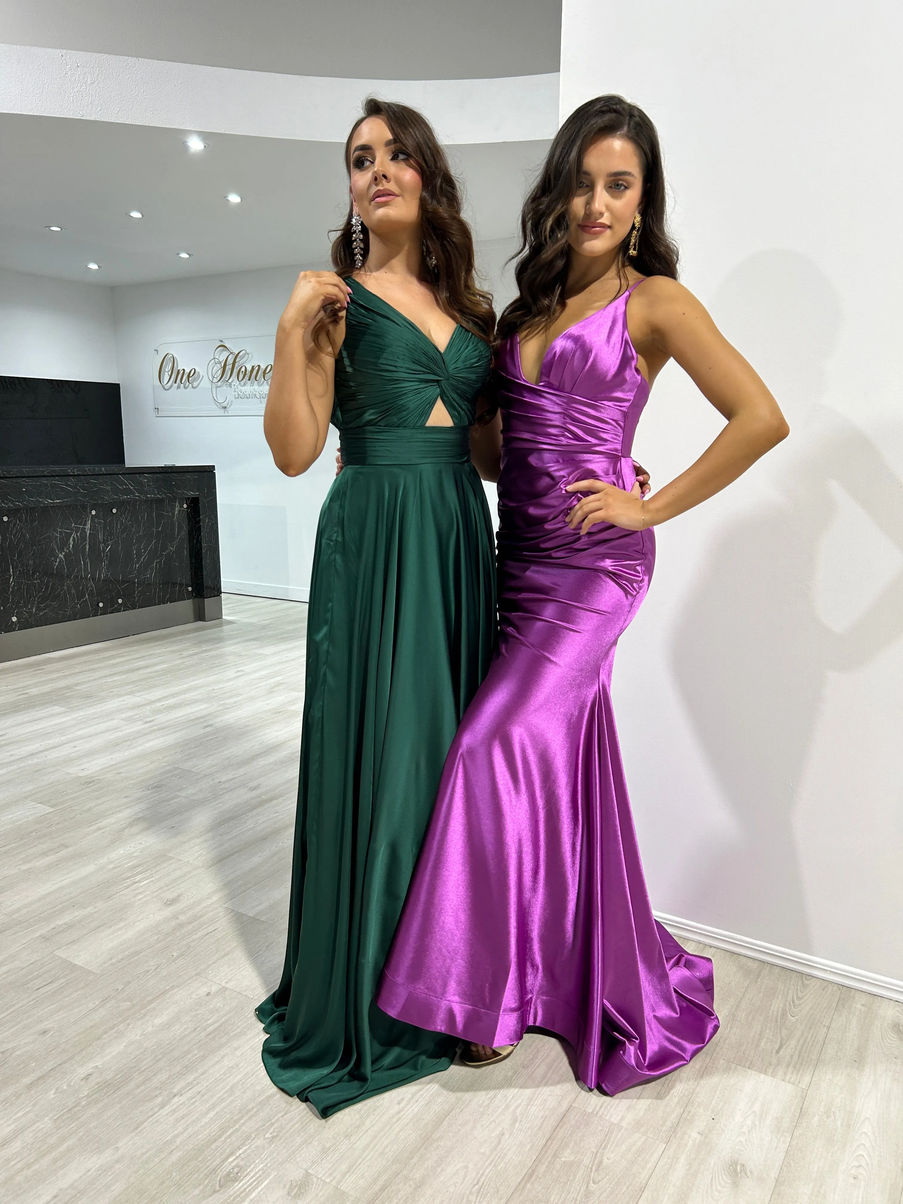 CHARLIE Stretch Satin Mermaid Prom & Formal Dress