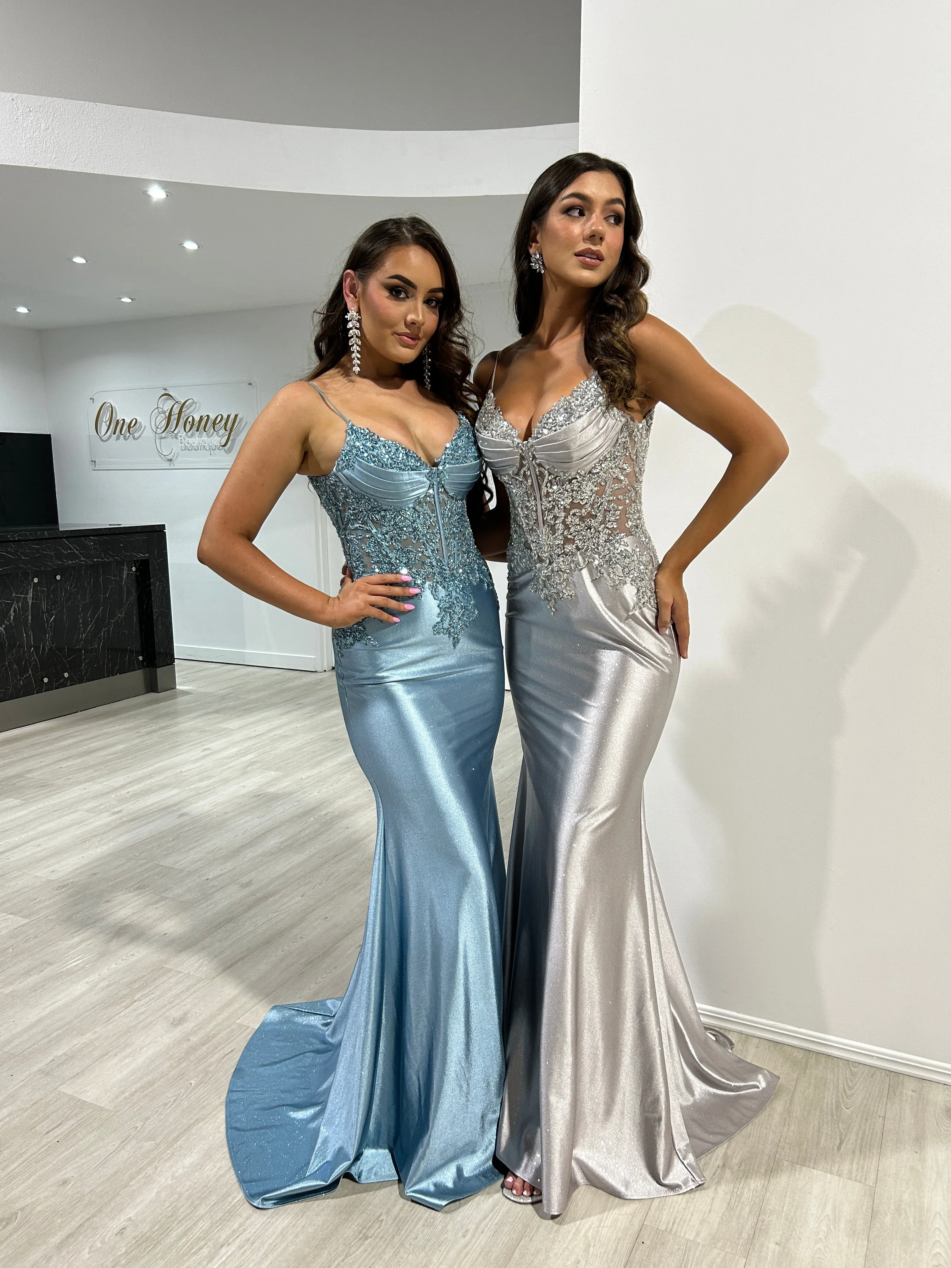 CHARLIE Stretch Satin Mermaid Prom & Formal Dress