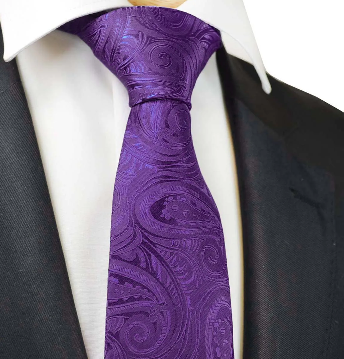 Classic Imperial Palace Purple Paisley Tuxedo Vest Set