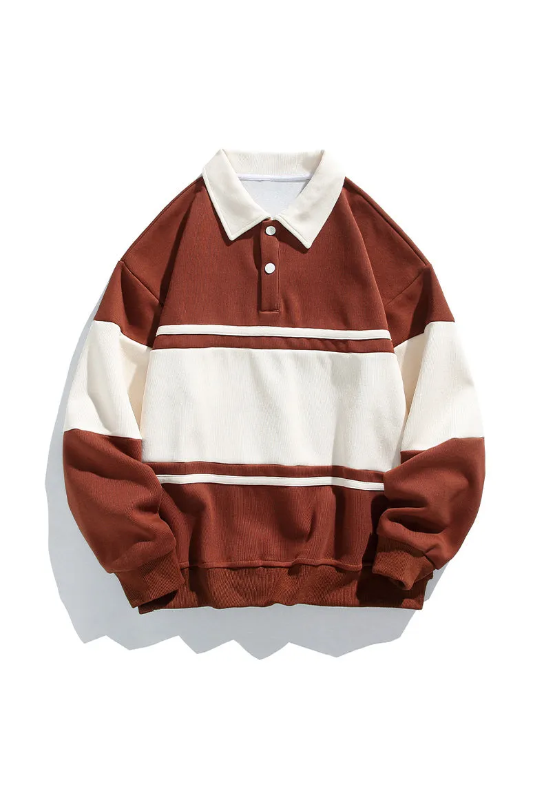 Classic Stripes | Timeless Polo Sweatshirt