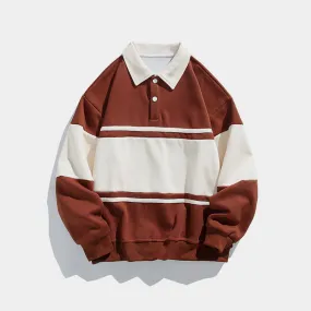 Classic Stripes | Timeless Polo Sweatshirt