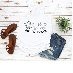 Cleft Pup Brigade Flowy Racerback Tank