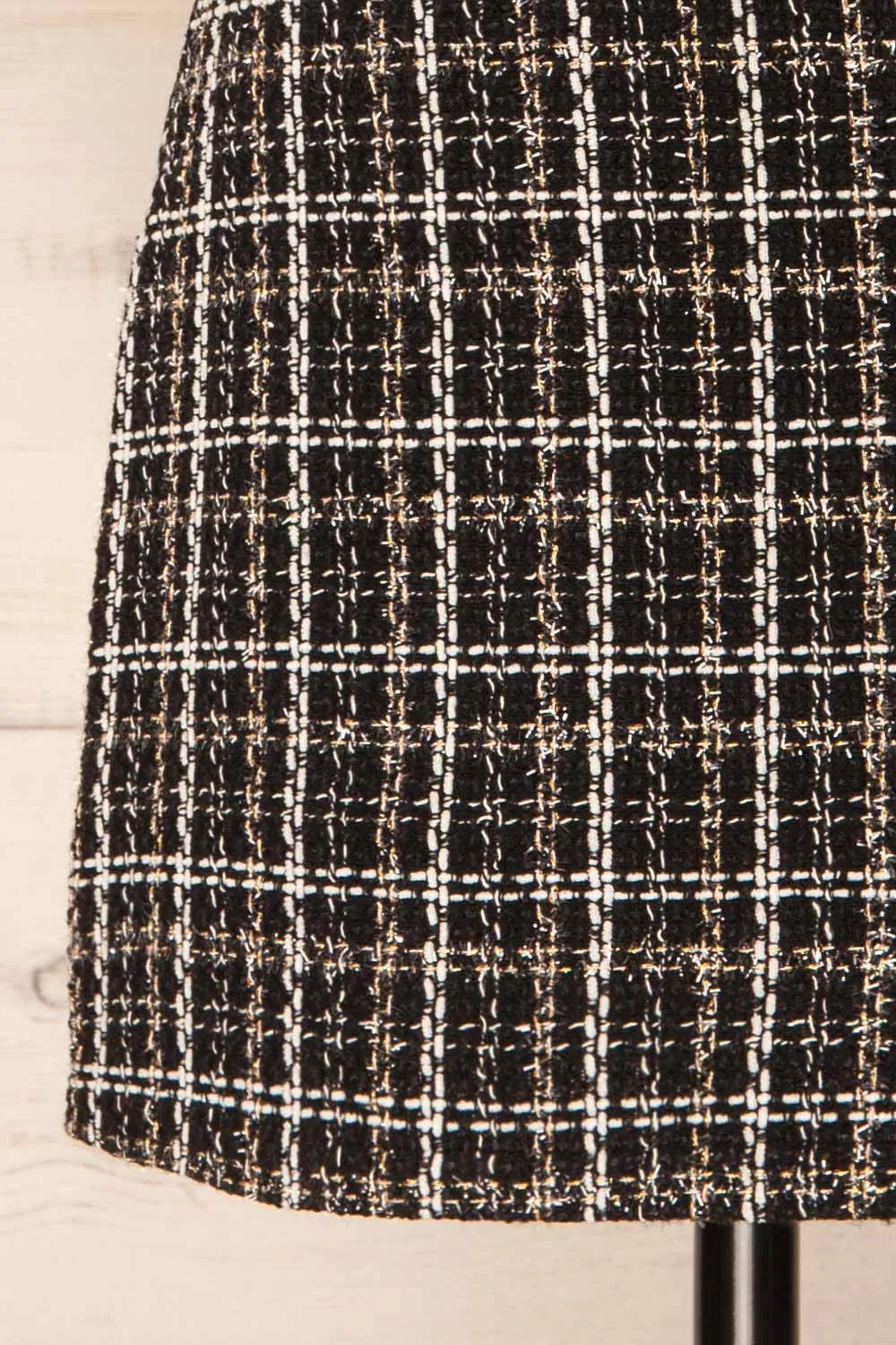 Coahoma | Shimmery Plaid Mini-Skirt