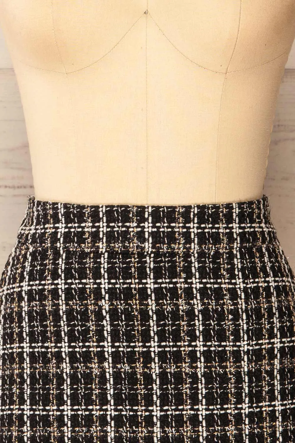 Coahoma | Shimmery Plaid Mini-Skirt