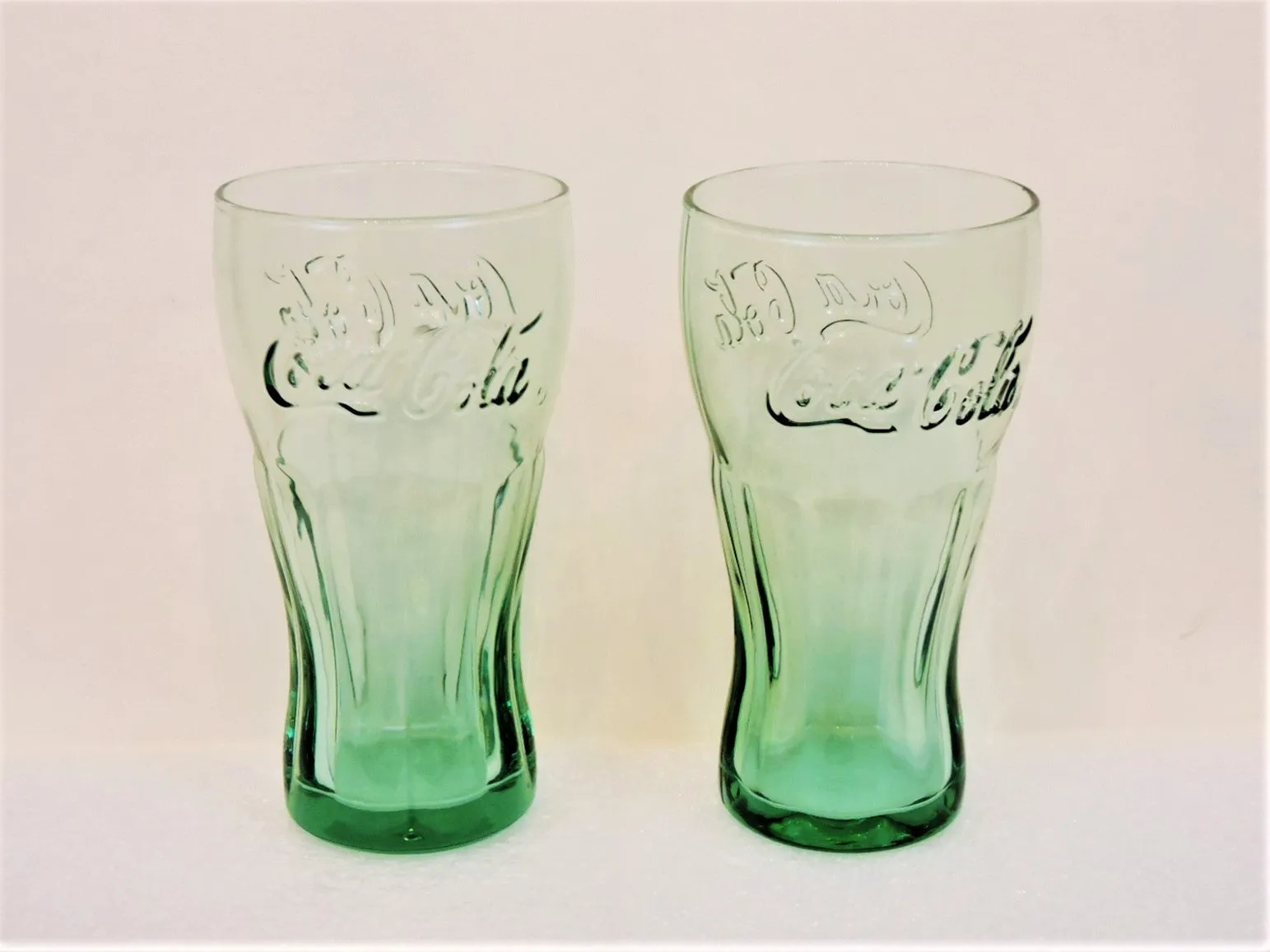 Coca-Cola Memorabilia - Coca-Cola Glasses - Green - Vintage