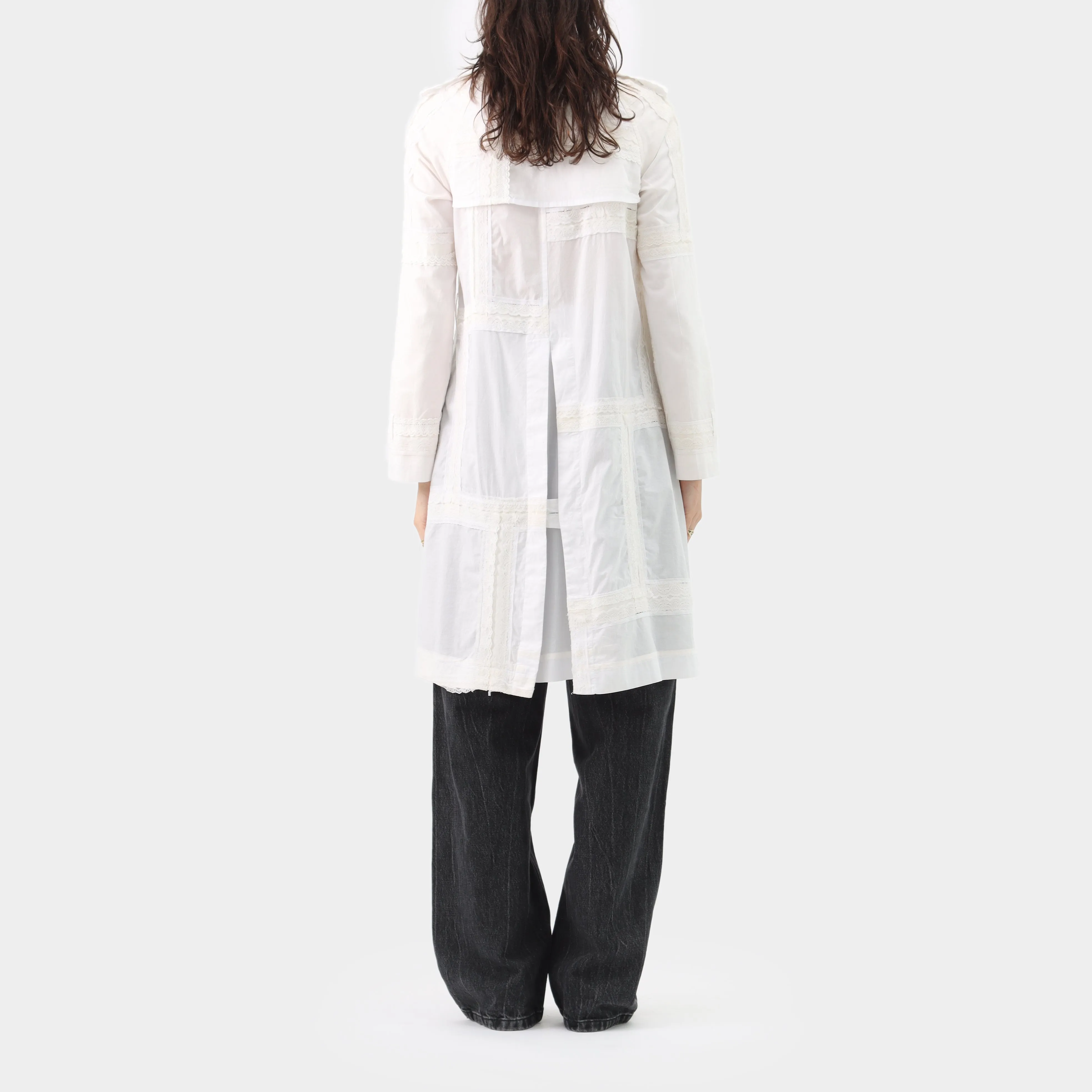 Comme des Garçons Tao Lace Trim Lab Coat