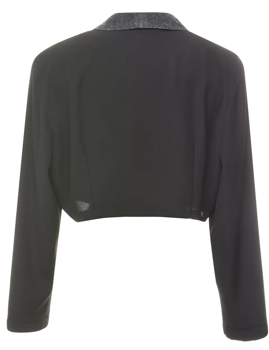 Cropped Black Jacket - L