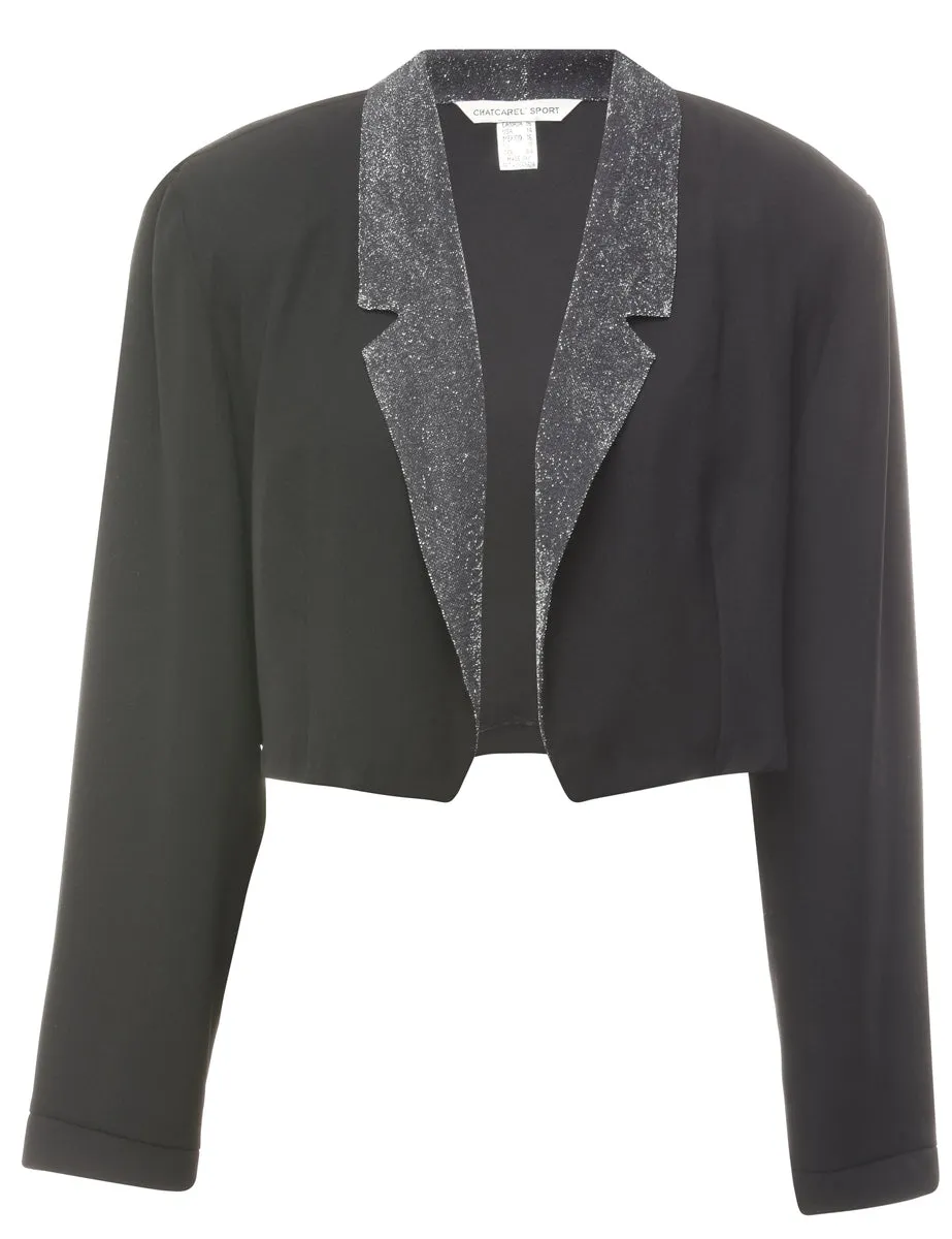 Cropped Black Jacket - L