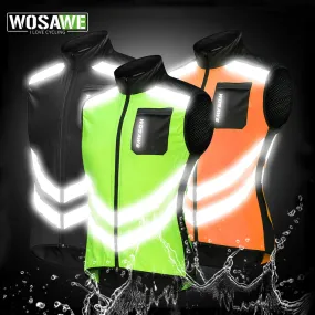 Cycling Vests Reflective Safety Vest Bicycle Sportswear Outdoor Running Breathable Jersey For Men Women Bike Wind Coat