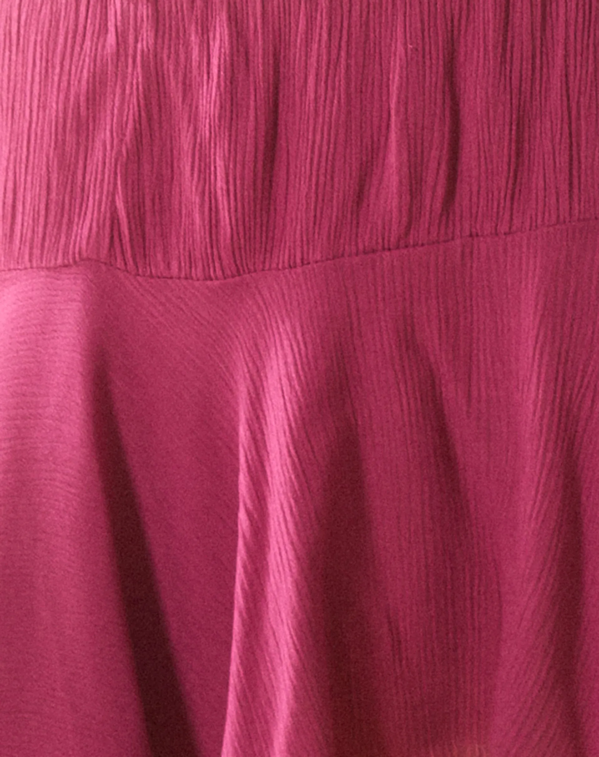 Daco Waterfall Mini Skirt in Rose Crinkle