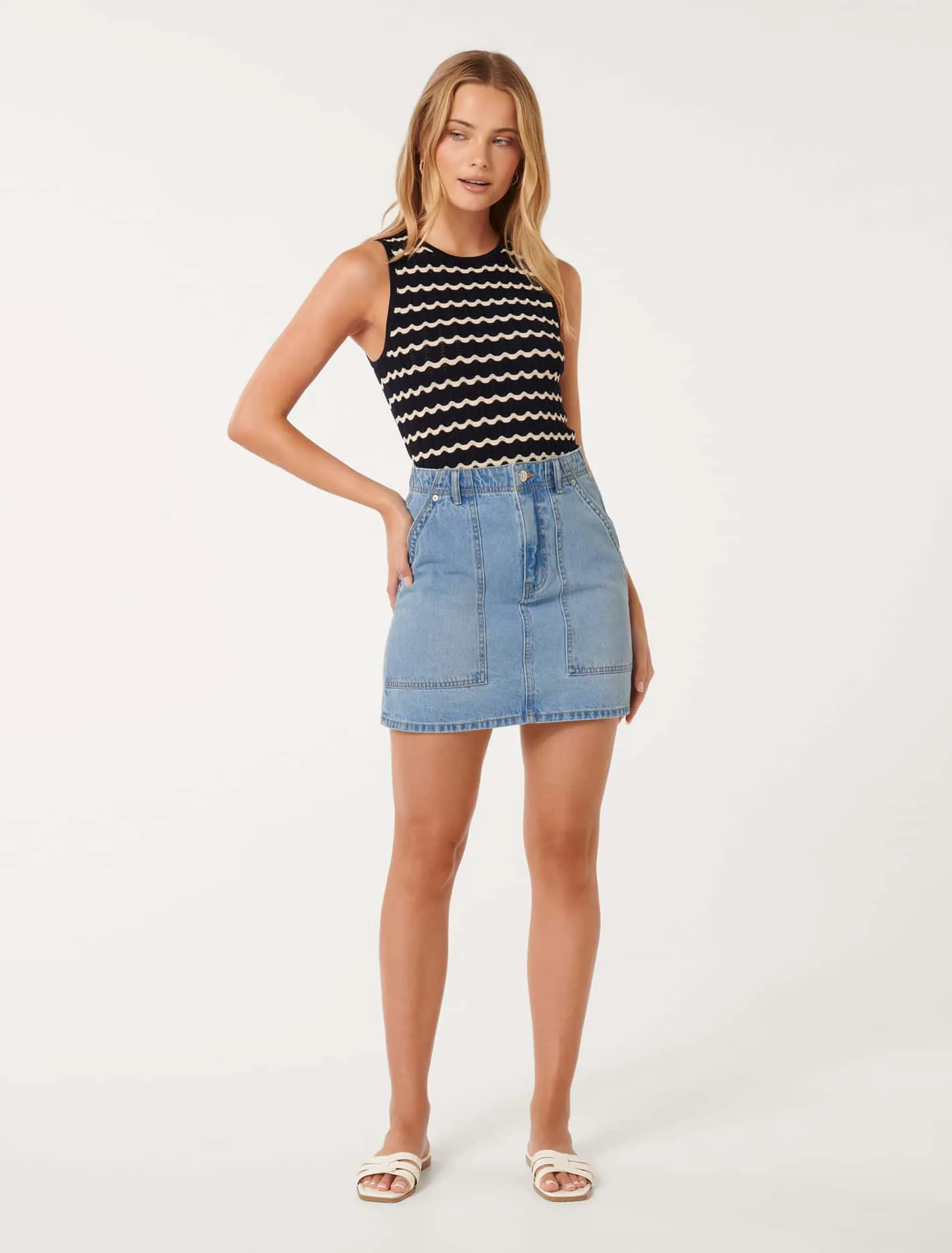 Darla Denim Mini Skirt