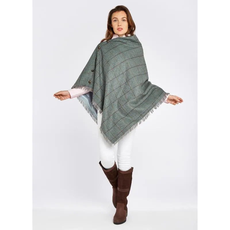 Dubarry Hazelwood Ladies Tweed Poncho - Sorrel