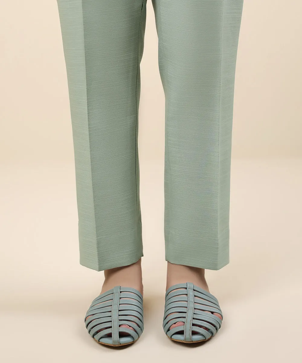 Dyed Khaddar Trousers