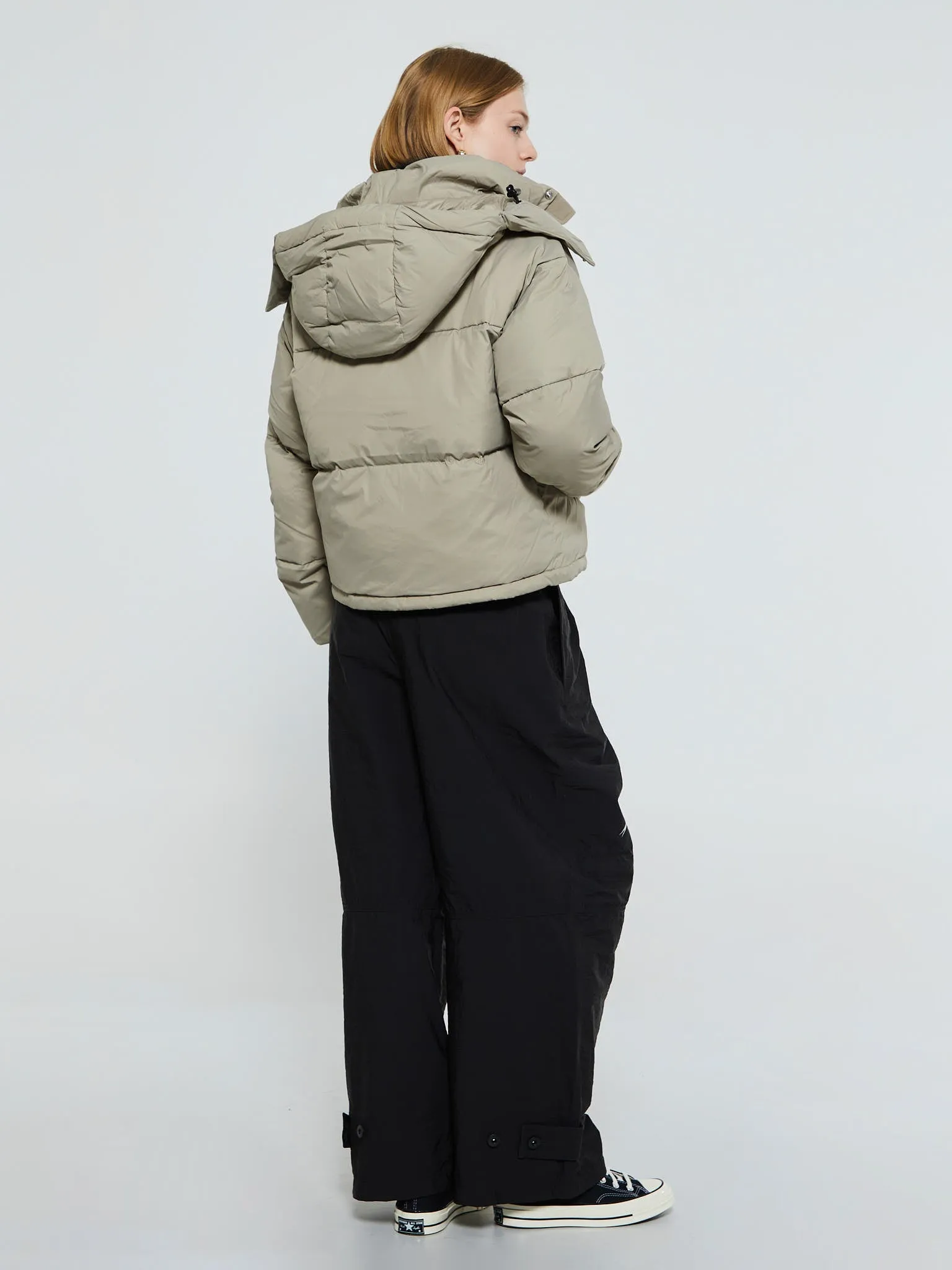 Dyngja Down Cropped Jacket in Volcanic Desert